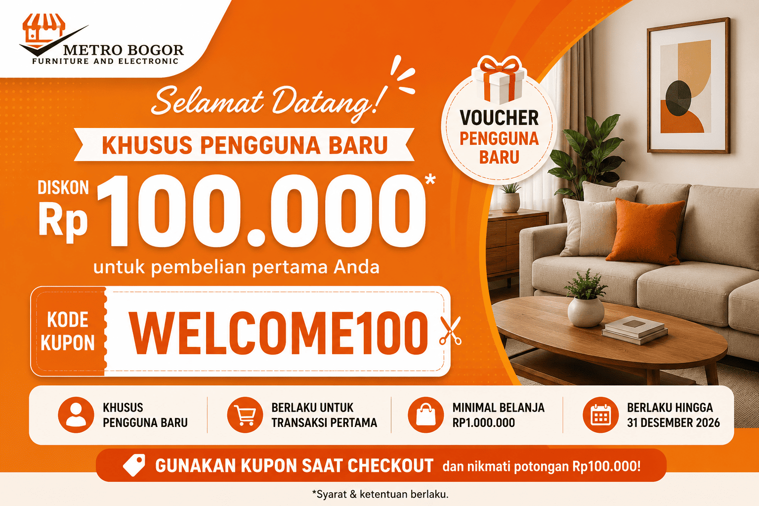 WELCOME100