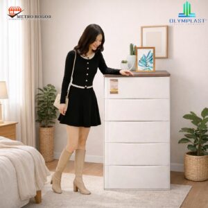 406fb7a051e84b6e9960f0d8ec8d9898~tplv-aphluv4xwc-white-pad-v1_1600_1600 Cabinet Plastik Lemari Plastik 5 laci Olymplast ODC 05
