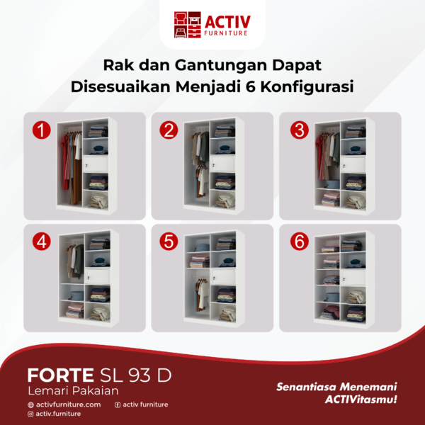 8.-NPL-Forte-SL-93-D Lemari Pakaian Besi Activ Forte SL 93 D
