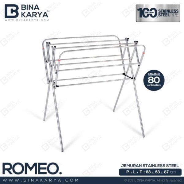 ROMEO (2) Jemuran Handuk Stainless Bina Karya Romeo