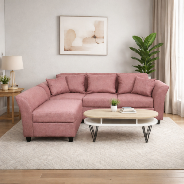 SOFA L TULIP BURN CORAL (2) Sofa L Cube