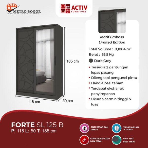 125 B Lemari Pakaian Besi Activ Forte SL 125 B