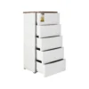 putih4 Cabinet Plastik Lemari Plastik 5 laci Olymplast ODC 05