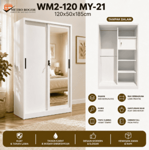 MY 21 Lemari Pakaian Besi Mee do WM2-120 MY 21
