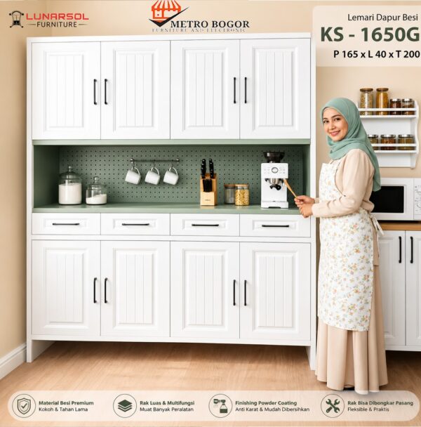 unnamed (2) Lemari Piring Besi Lunarsol KS 1650 G
