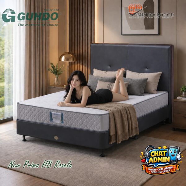 Kasur Guhdo Springbed New Prima HB Rosela Full set
