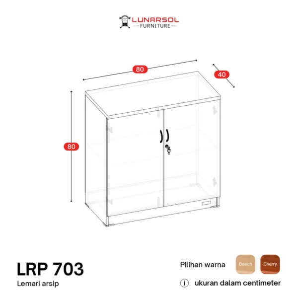 LRP-703_04-1024x1024 Lemari Arsip / Kantor Pendek Lunarsol LRP 703