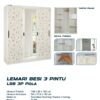 Lemari Pakaian Besi 3 Pintu Beststeel LSB 3P Pola