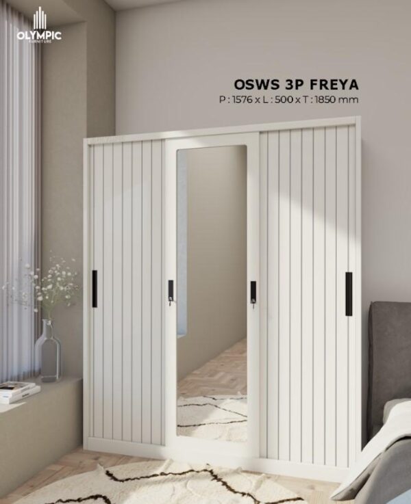 Lemari Pakaian Besi Olymsteel OSWS 3P Freya