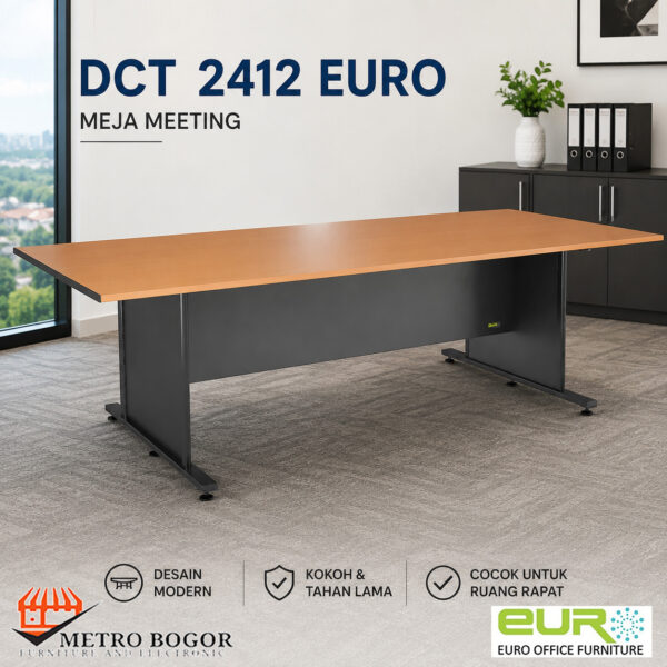 EMERALD MID GREY Meja Meeting Euro DCT 2412