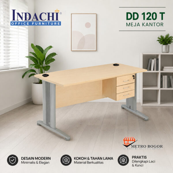 Meja Kantor 1/2 Biro Indachi DD 120 T
