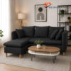 EMERALD SILVER BLACK Sofa L Luxury