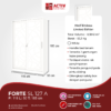 3.-Forte-SL-127-A_White_Lemari-Pakaian_Lemari-Besi_Lemari-Sliding_Ruang-Kamar_Cover_Activ-Furniture Lemari Pakaian Besi Activ Forte SL 127 A