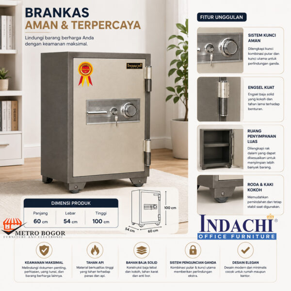 sdasdasda Indachi Brankas / Fireproof Safe type D 802 A